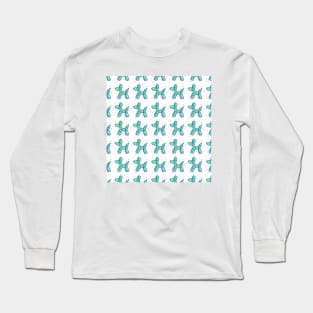 Balloon Dog Party - Green Long Sleeve T-Shirt